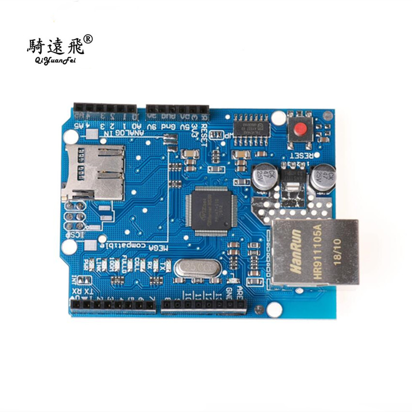 Ethernet W5100 5500 network expansion board SD card supports MEGA R3 compatible shield-Taobao