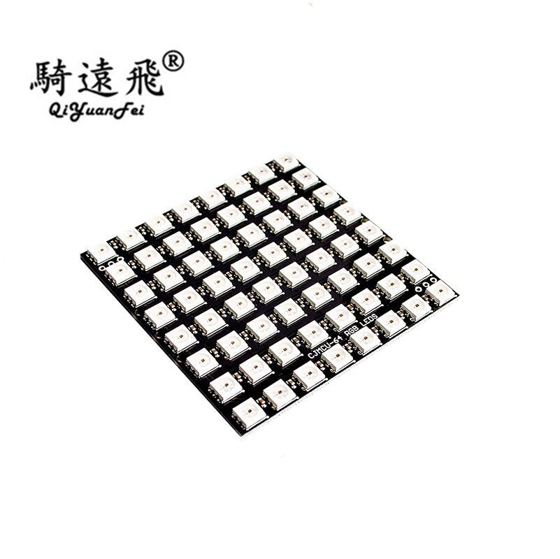 64-bit WS2812 5050 RGB led Built-in Full Screen Drive Color Lamp Development Board