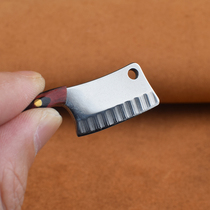 Demolition Courier Small Knife Fingertip Kitchen Knife Key Button Pendant Creative Personality Male Car Chain Ring Loop Hanging Decoration Lock Spoon Button