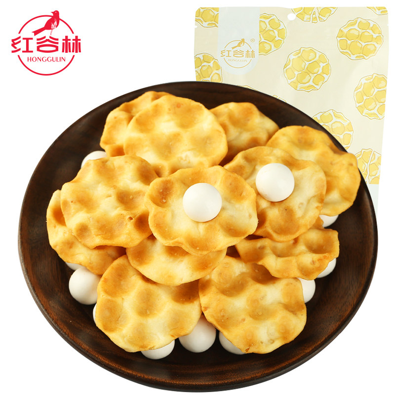 红谷林小石子饼石头饼陕西特产手工石子馍山西饼干女休闲宿舍零食