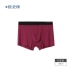 Người bạn đồng hành của An Đồ lót nam có màu Rắn Quần đùi Boxer phương thức rộng rãi Thoải mái liền mạch Thoáng khí Boxer Thanh niên Đồ lót giữa eo Nam - Giống cái Giống cái