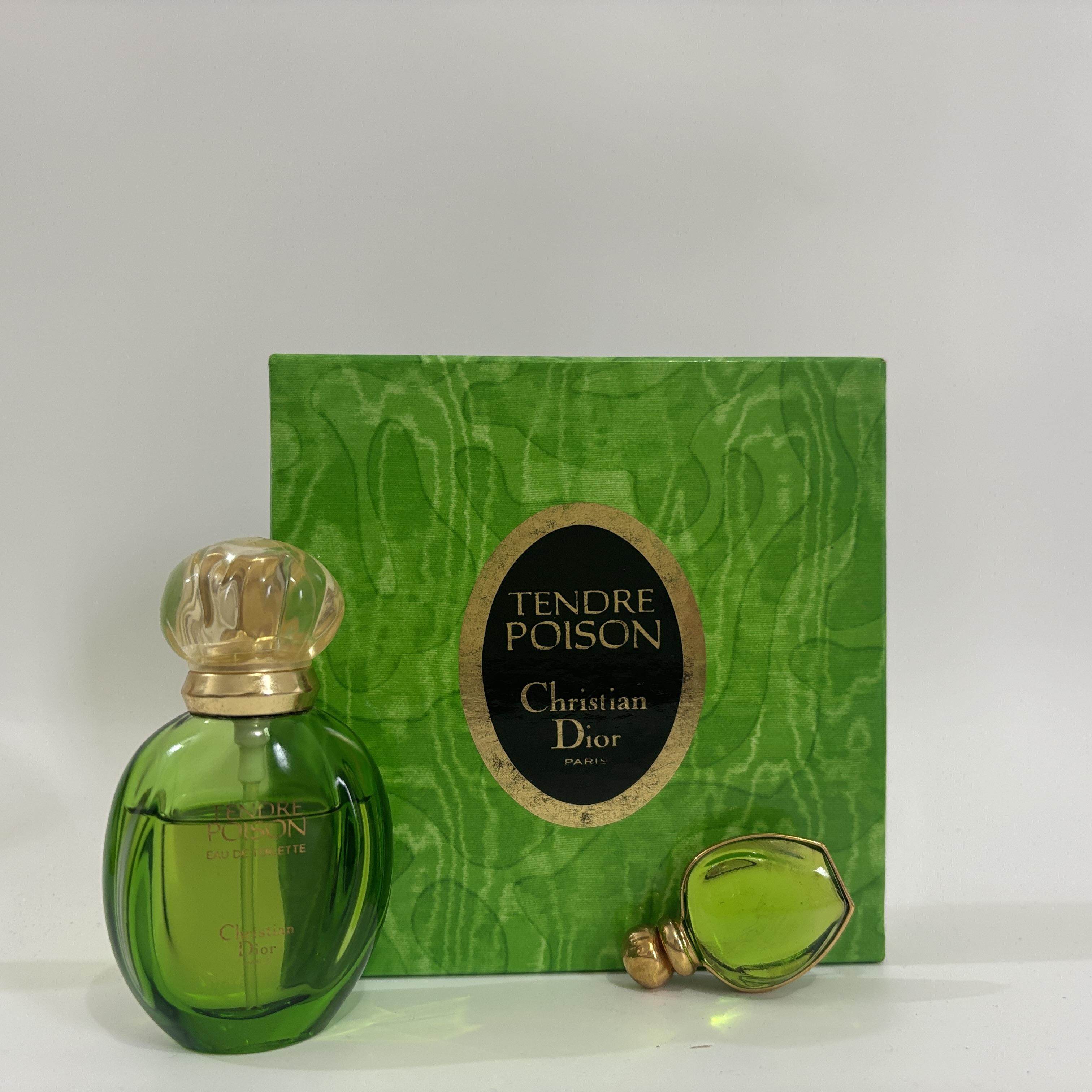 特绝版停产迪奥绿毒dior tendre poison香水胸针套装中古30ml评价- 淘宝网