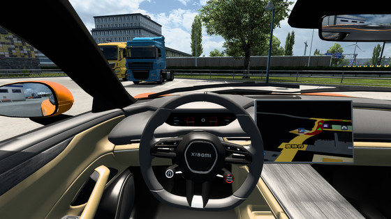 Steam Game Euro Truck Simulator 2/Car Mod/Xiaomi Su7 Max Large Screen Navigation