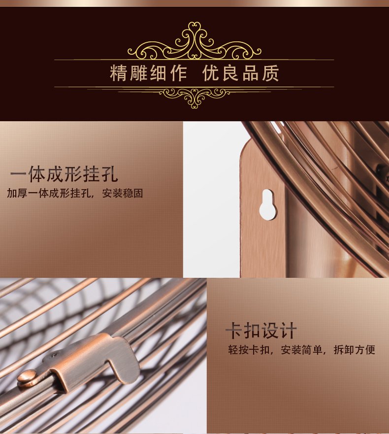quạt hitachi 彩 复古 壁扇 Nhà điều khiển từ xa quạt treo tường cơ quạt treo quạt kim loại 16 inch Quạt treo tường cổ - Quạt điện quạt điều hòa daichi