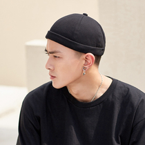 Yuppie hat mens fashion brand spring and summer Korean version dome retro hip-hop rogue melon skin landlord hat cornice-free hat personality