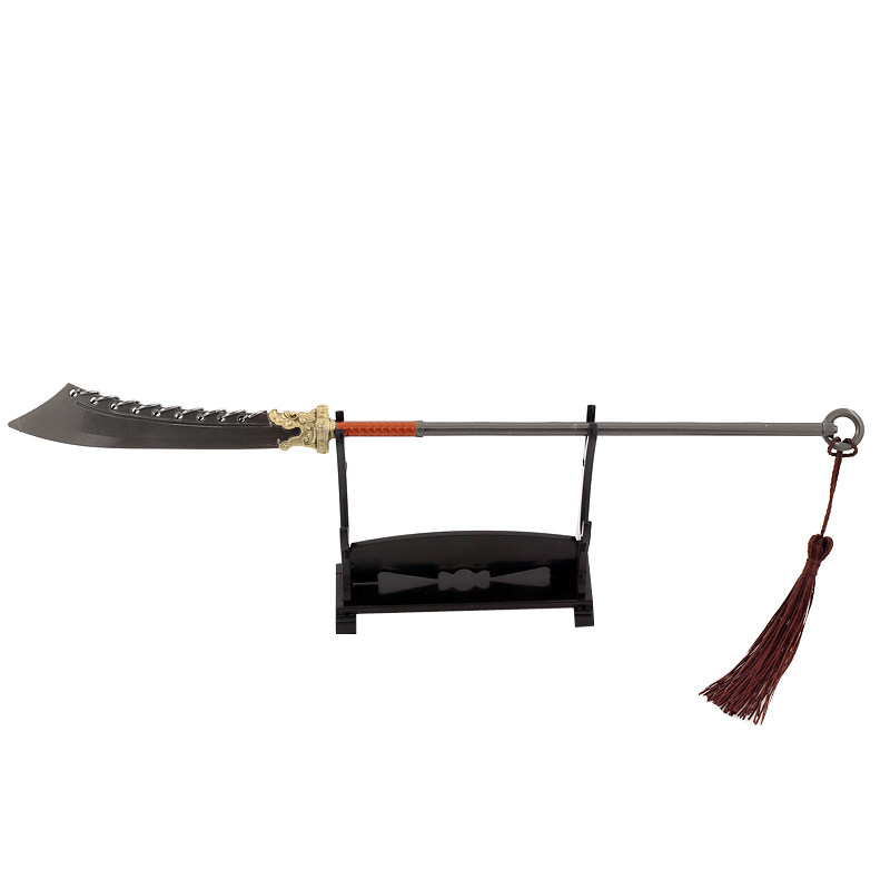 `古代冷兵器金属大号金丝长柄九环大刀合金武器模型摆件模型玩具，真的值得收藏吗？`_游戏_淘宝游戏网