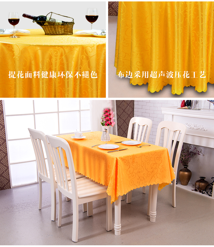 Tùy chỉnh khách sạn khăn trải bàn vải tròn bàn dày hộ gia đình bàn tròn nhà hàng nhà hàng bàn vải hiện đại tối giản mẫu khăn trải bàn ăn đẹp