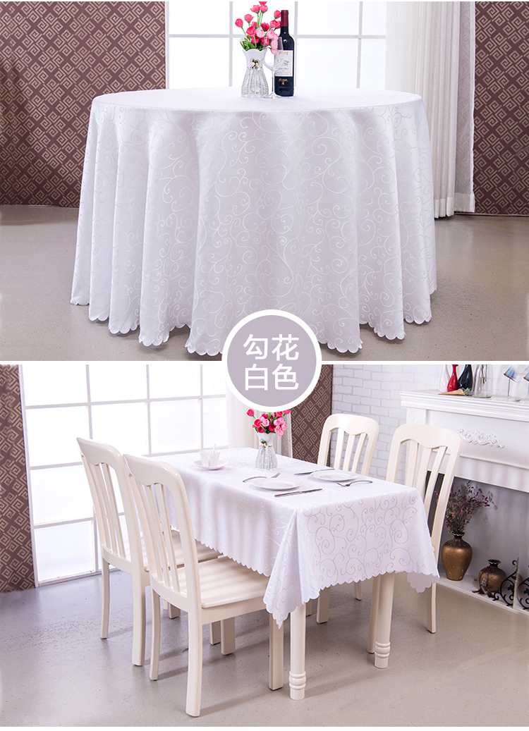 Tùy chỉnh khách sạn khăn trải bàn vải tròn bàn dày hộ gia đình bàn tròn nhà hàng nhà hàng bàn vải hiện đại tối giản mẫu khăn trải bàn ăn đẹp