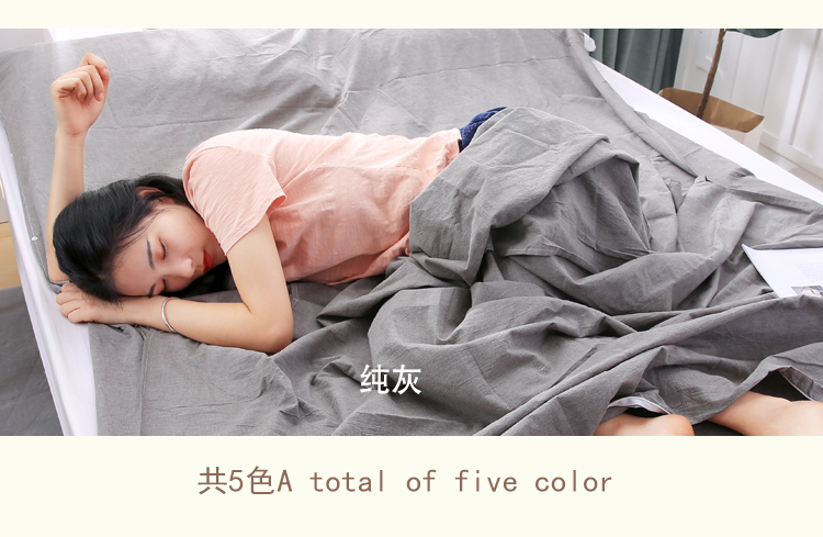 Giặt bông cotton túi ngủ người lớn nhẹ xách tay du lịch kinh doanh khách sạn giường trên tấm bẩn người đôi - Túi ngủ túi ngủ văn phòng lomotan