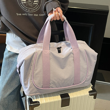 Leisure large capacity travel bag women's carry-on lightweight luggage storage bag sports gym bag waiting for delivery
