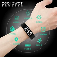 Zhenggang Electronic Watch Mens Watch Sports Sports Smart Black Technology Bracelet Bracelet Alarm Студент Artifact
