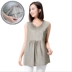 Áo bà bầu chống bức xạ đích thực áo bà bầu bảo vệ quần áo mặc tạp dề sợi bạc vào mùa xuân và mùa thu váy bầu đẹp Bảo vệ bức xạ