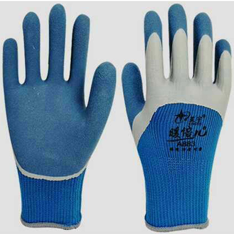Xingyu warm times labor insurance gloves A883 plus velvet thickened cold-proof warm wear-resistant non-slip construction site woodworking steel bar workers