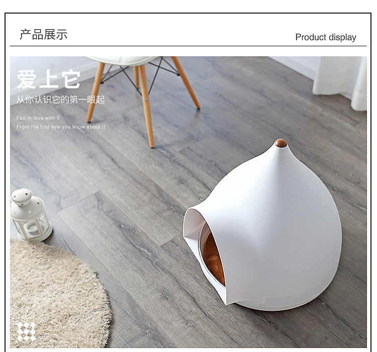 Wei Li mèo xả rác bốn mùa phổ quát mèo nhà mèo biệt thự không thấm nước dễ dàng để làm sạch vật nuôi mèo cung cấp - Cat / Dog hàng ngày Neccessities bình nước cho mèo