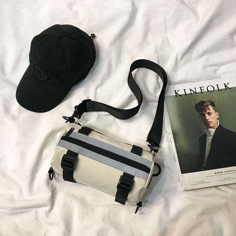 Dark wind chest bag female oblique cross wild 2021 new Korean version of simple personality ins wind large capacity girl fanny pack