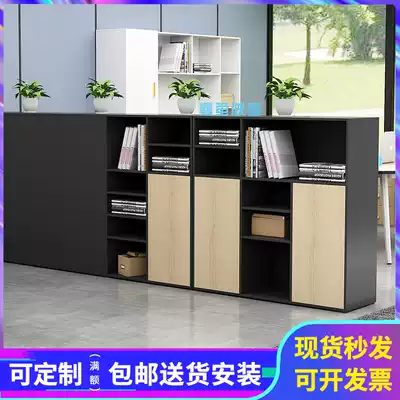 Short cabinet floor cabinet partition storage cabinet wood can be customized simple modern office printer Cabinet Office side cabinet