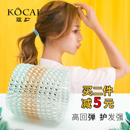 电话线发圈细韩国扎头发绳森女系百搭橡皮筋成