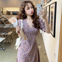Special prices of 138 yuan Fairy Super Fashion Fashion French Lazy Wind - shredded flower dress is thin