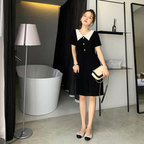 Womens summer models gentle wind French super fairy retro bellflower fairy tide Hyun Ya chic lady vitality dress