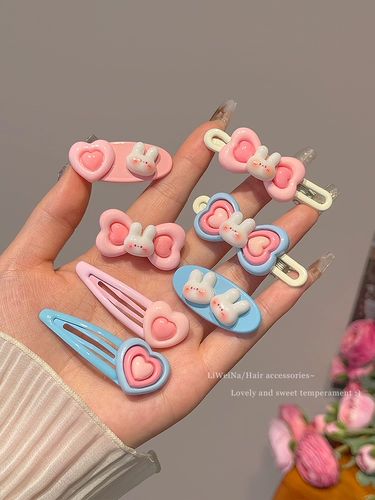 Кролик, заколка для волос, милая челка, детские шпильки для волос, аксессуар для волос