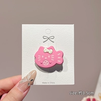 Розовая красный котенок рыба