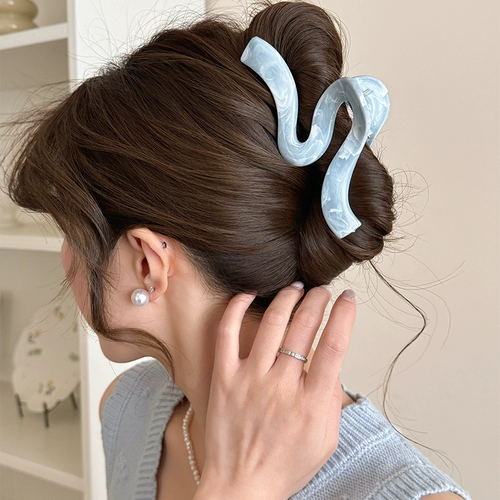 Заколка для волос, большая заколка-крабик, акула, аксессуар для волос, изысканный стиль