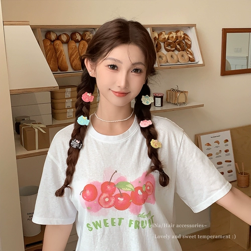 Милая мультяшная заколка для волос, челка, детские шпильки для волос, детский аксессуар для волос