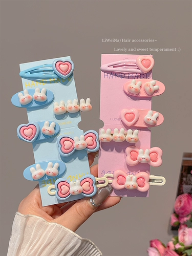 Кролик, заколка для волос, милая челка, детские шпильки для волос, аксессуар для волос