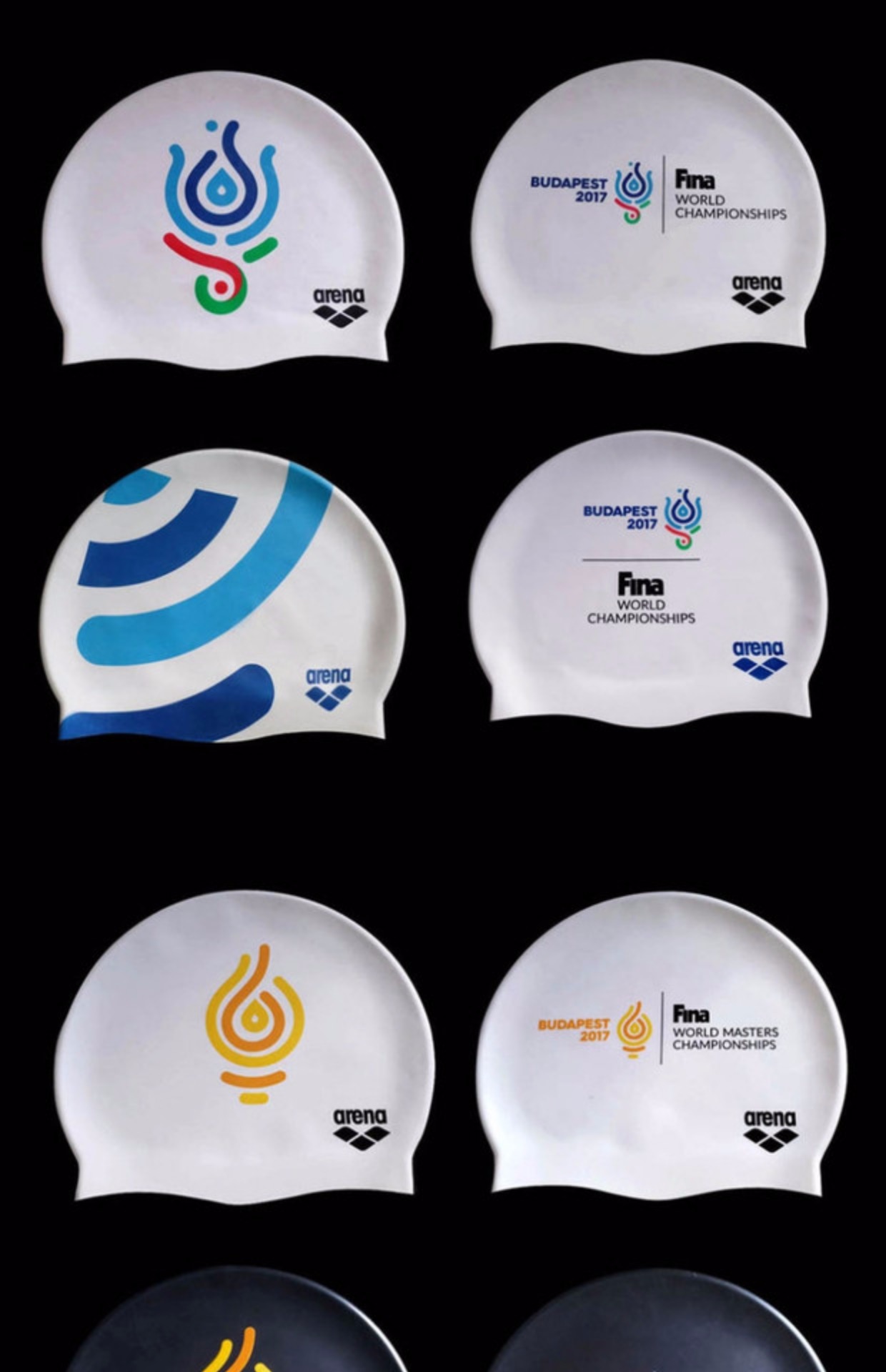 Arena tài trợ mũ bơi silicone cho Giải vô địch bơi lội thế giới Budapest 2017 mua mũ bơi