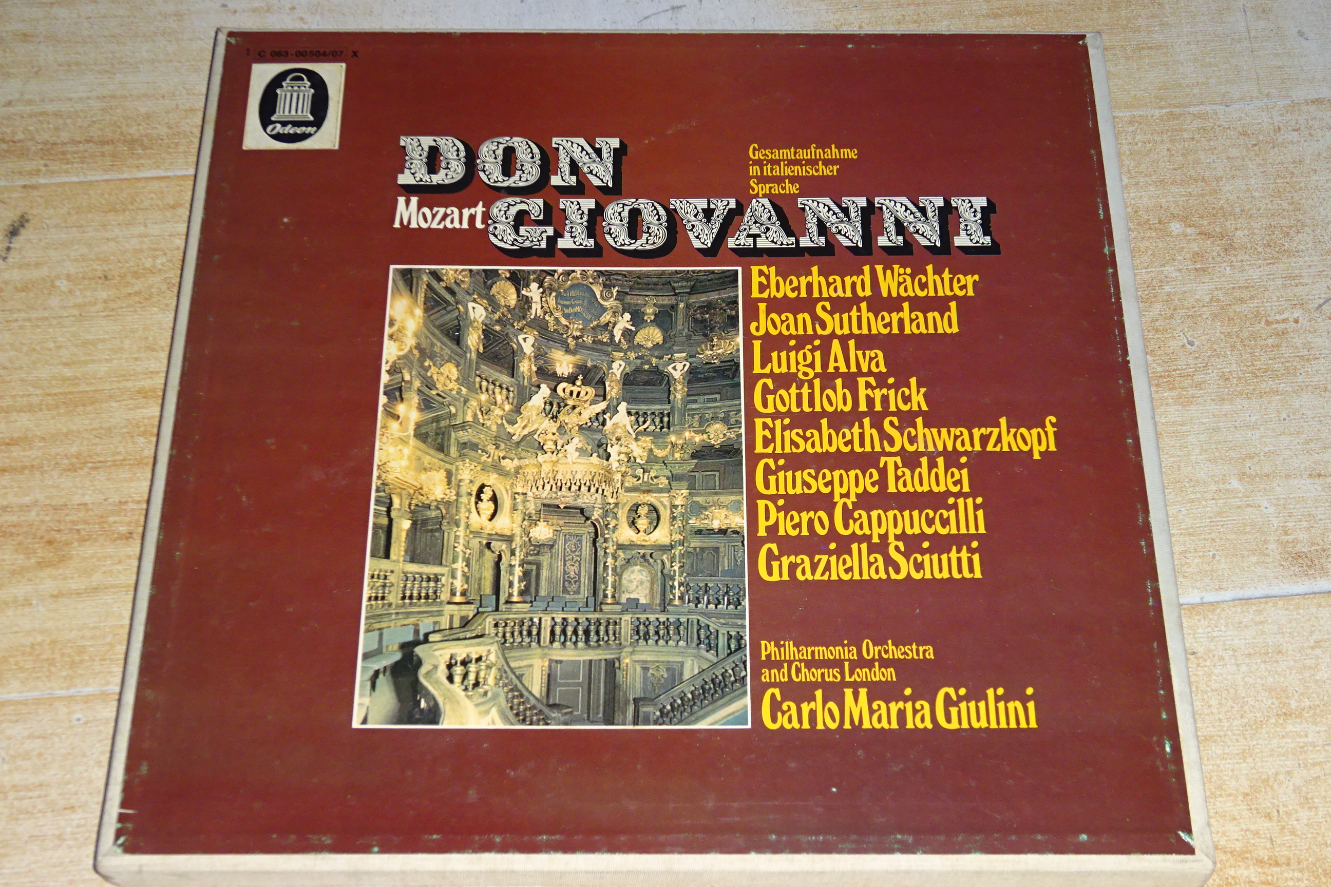Mozart Opera Don Giovanni Giuliani Conductor 4LP D Edition LP Black glue 149