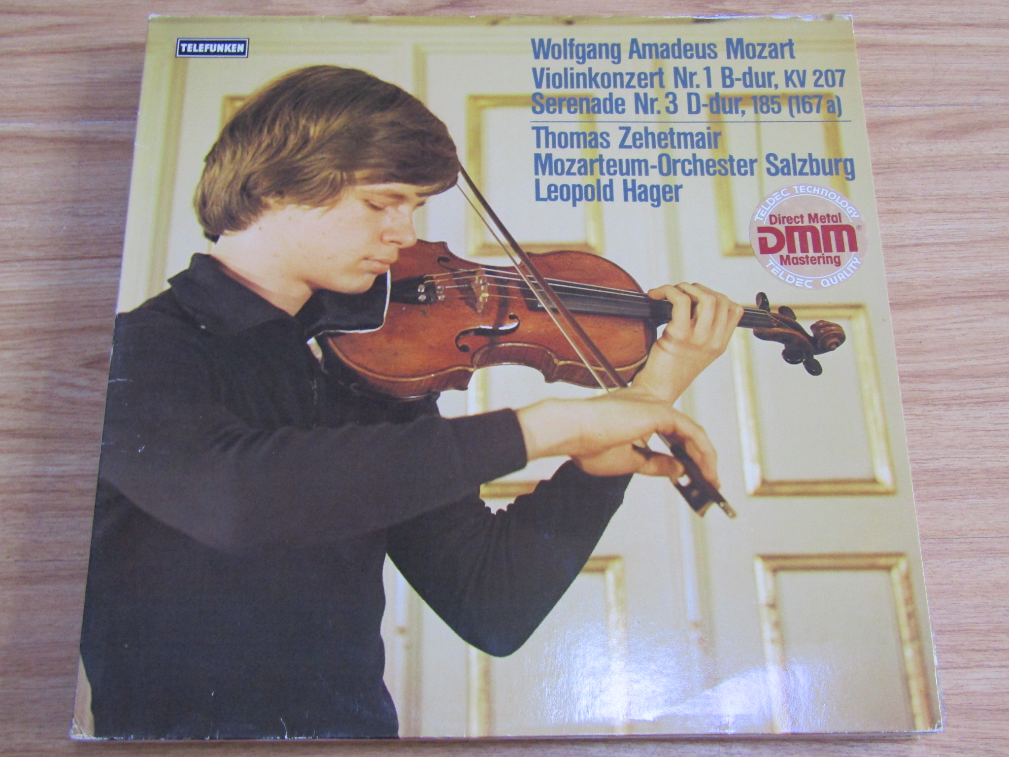 Zehetmair Zihmel to interpret Mozart Violin Concerto DE Edition LP Black glue 0138