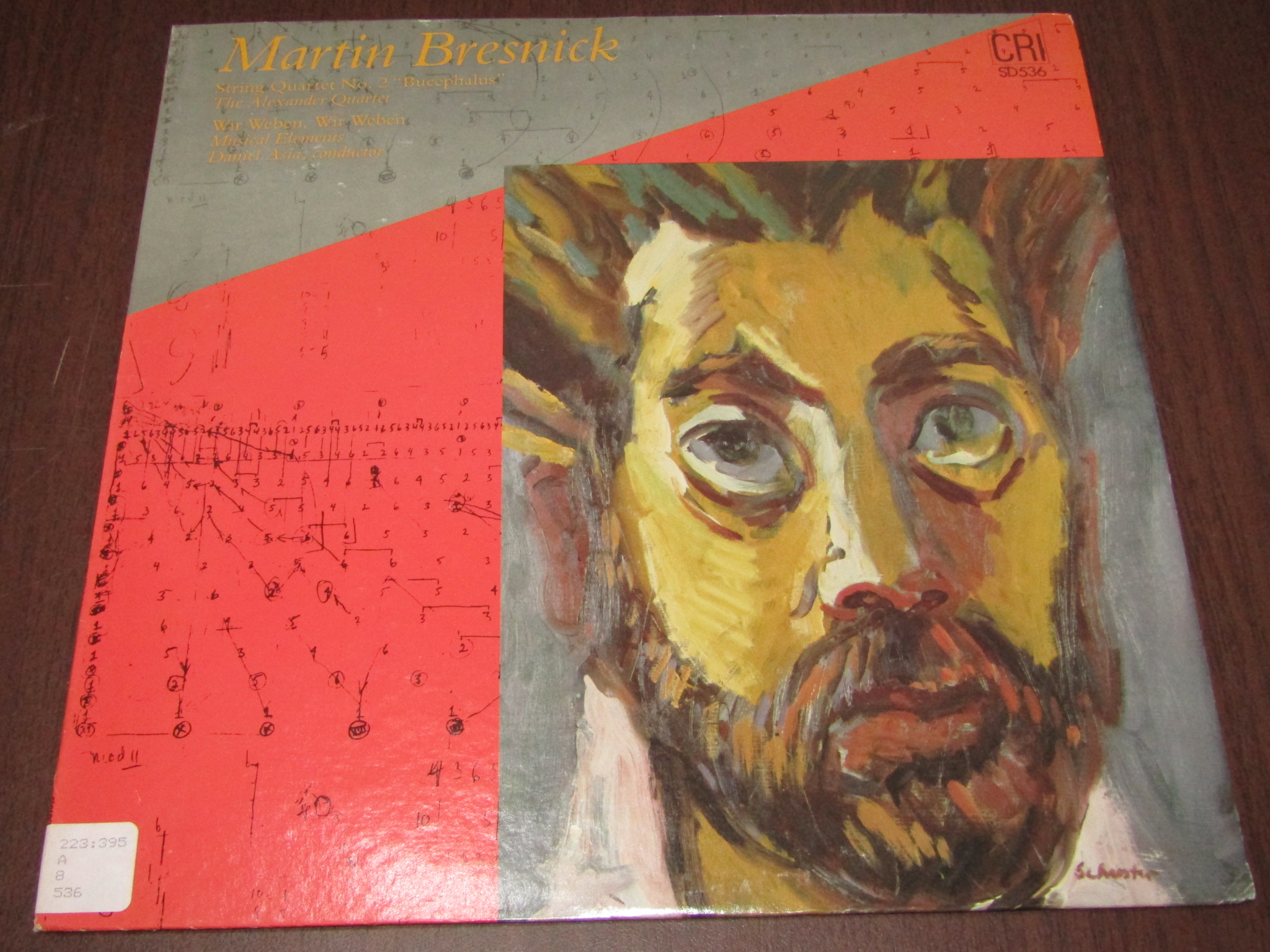 martin bresnick string quartet musical elements M version black glue 121