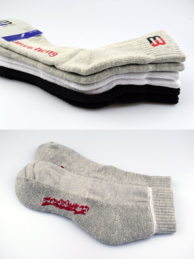 Vớ thể thao nam cotton khăn đáy vớ thể thao bóng đá chạy vớ nam vớ vớ mồ hôi khử mùi tất thể thao đá bóng
