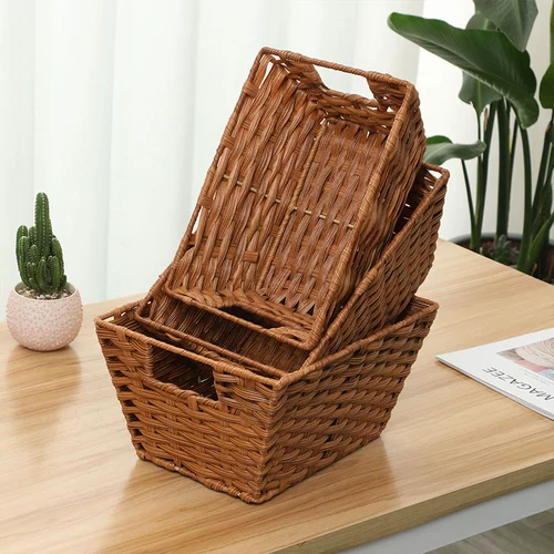 Настольная соломенная корзина для хранения для гостиной для спальни, система хранения, полотенце