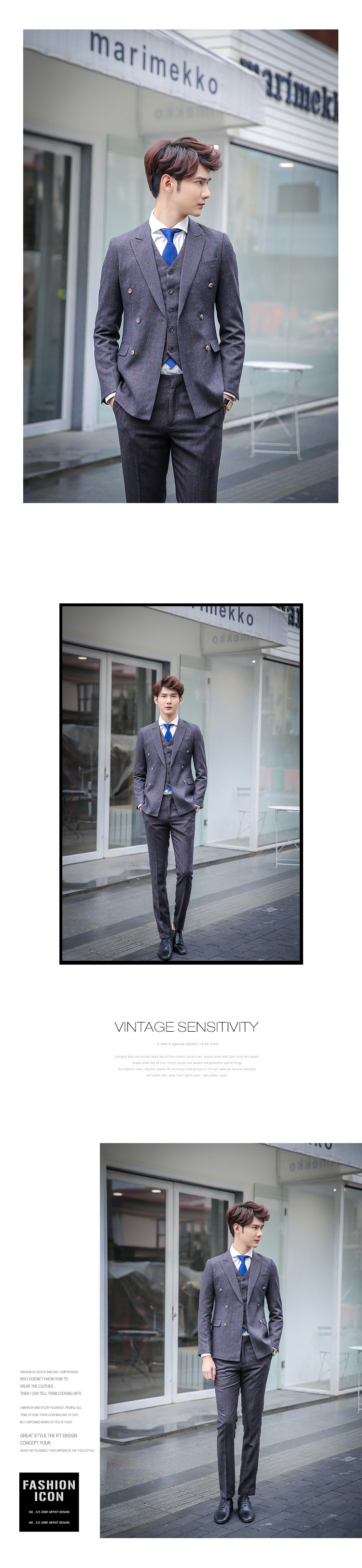 Costume homme en polyester pour Quatre saisons - Ref 1565123 Image 19