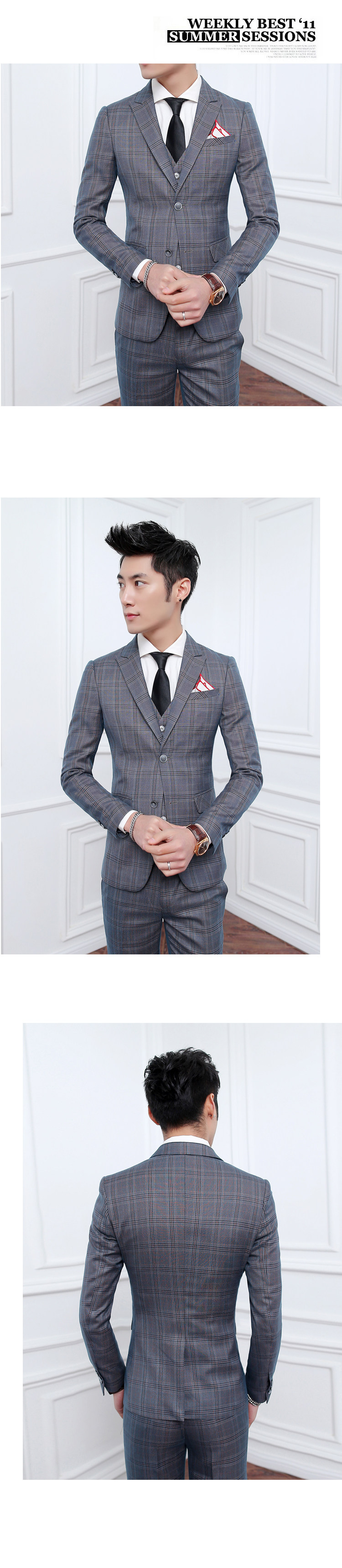 Costume homme en polyester pour Quatre saisons - Ref 1578880 Image 14