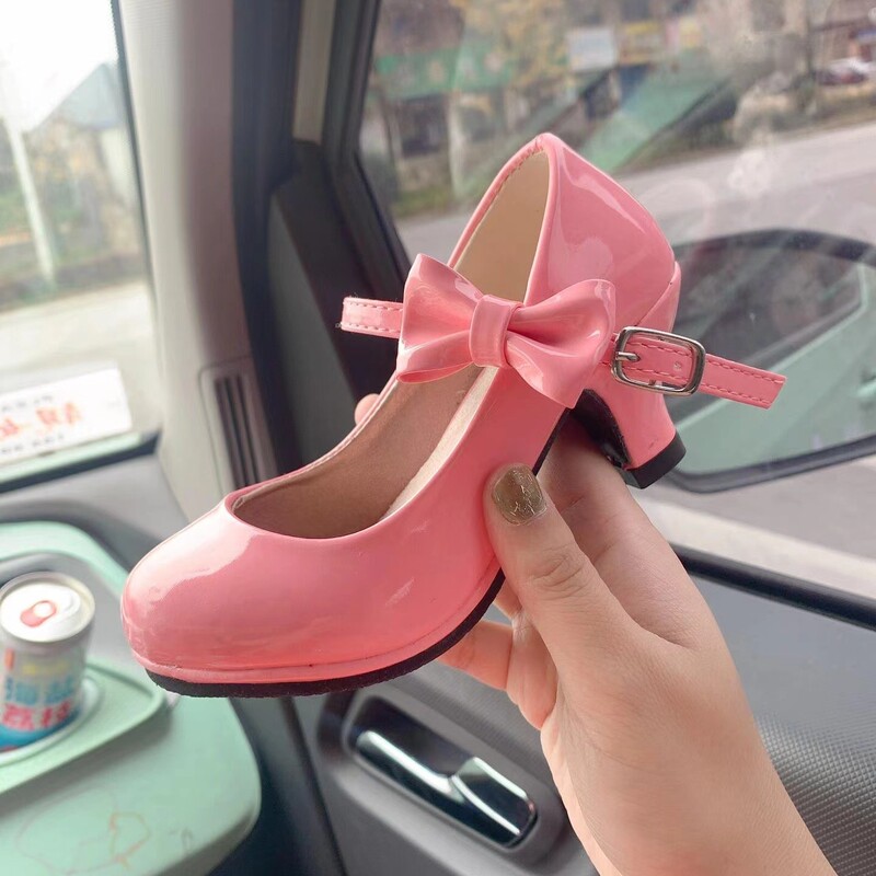 Children's High Heels, Female Princess Stiletto Heels, Girls, Little Girls, Students, Baby Kids, Girls' Leather Shoes Children's High Heels, Female Princess Stiletto Heels, Girls, Little Girls, Students, Baby Kids, Girls' Leather Shoes