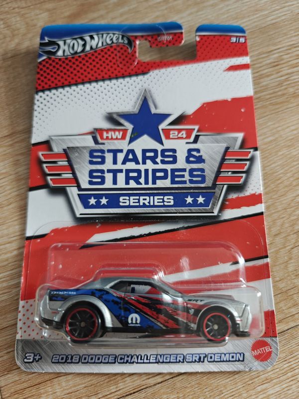 Hot Wheels 2024 Stars and Stripes Series, 2018 Dodge Challenger Srt Demon