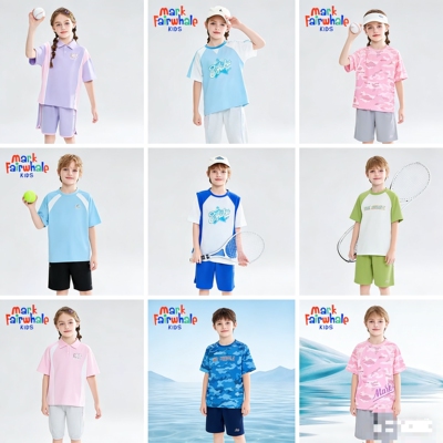 马克华菲童装儿童套装单件混合男童女童休闲运动速干套装清仓全jz