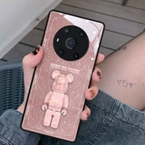 Flash Diamond Bear Applicable Honor Magic4 Case Mobile Phone Case Huawei Honor Magic3 защитная обложка New Magic4Pro Lens All -Инклюзивное Magic3 to Zenye Magic 4 Fashion Fashion Pink