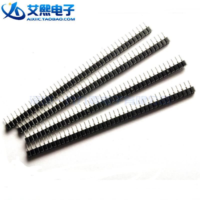 Round hole 40P single row seat single row row seat 1*40P row seat 2 54mm military copper feet height 7 5mm