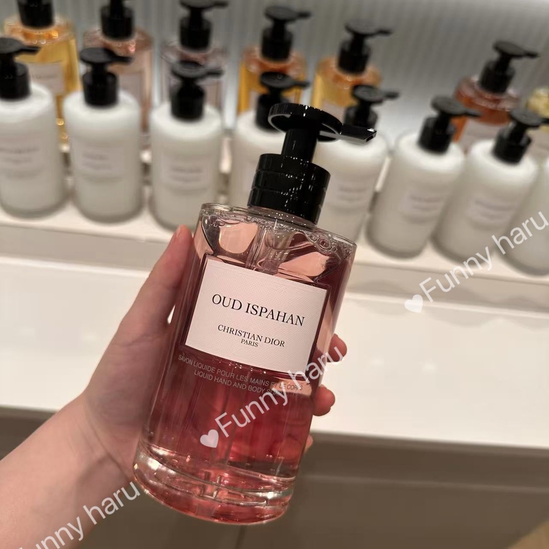 Dior Dior Fragrance Family Collection Montaigne Shower Gel Lucky Wind Chime Ink Mountain Hand Sanitizer 300ml Glass Bottle