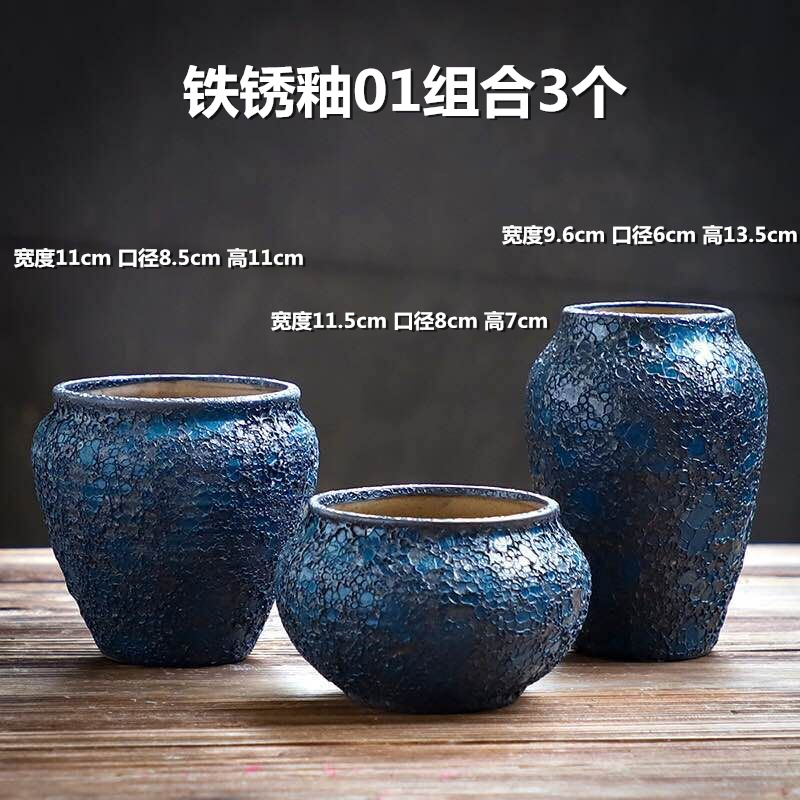 More special offer a clearance large meat meat meat flowerpot ceramics creative contracted violet arenaceous indoor the plants flower pot in move