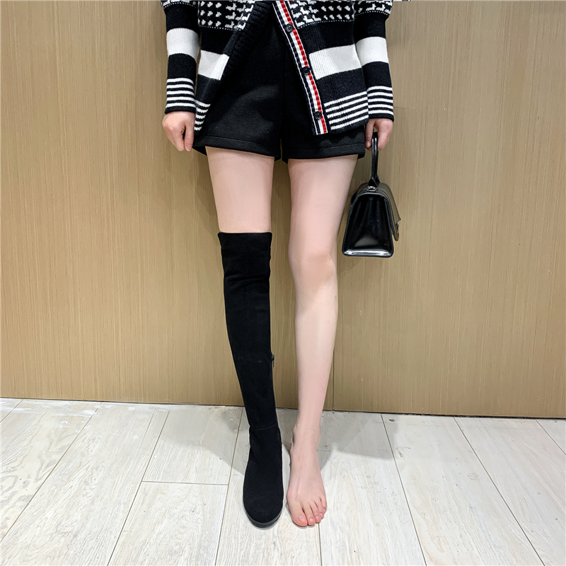Fat Mm Over Knee Boots 2021 New Women Genuine Leather High Cylinder Boots Thick and thin heel Long boot 5050 Long cylinder boot