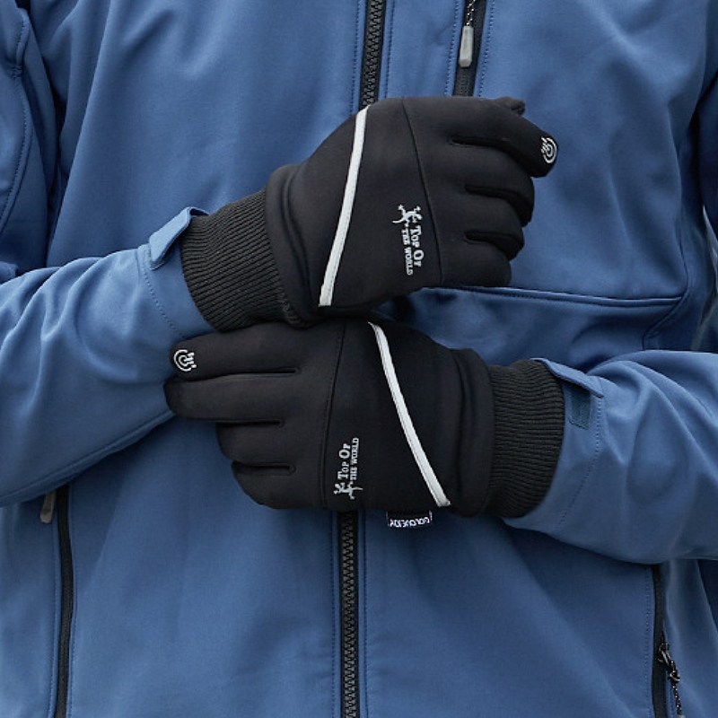 Outdoor grabbing gloves winter cold proof-warm cycling running all refers to the wear resistant anti-slip touch screen for men and women
