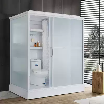 Shower room Integral bathroom powder room Integrated mobile home bath room Partition glass room integrated bathroom