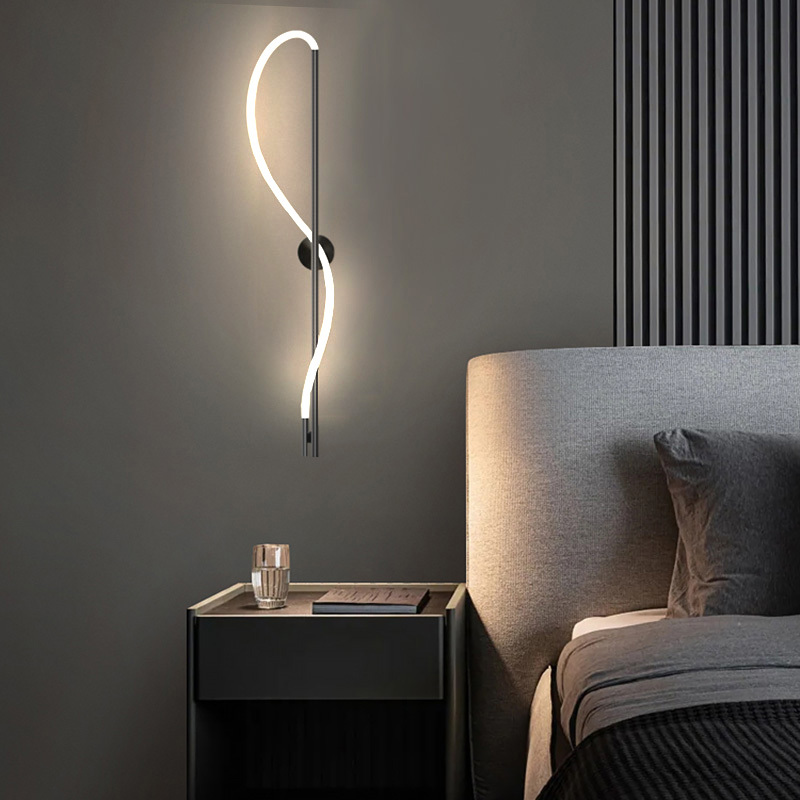 Wall Lamp, Bedroom Bedside Lamp, Personalized Style, Modern Simple Nordic Lighting, Corridor Aisle Lamp, Living Room Background Wall Lamp