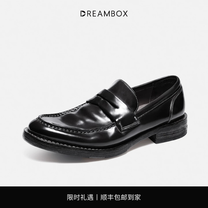 Dreambox Junbo Vibram Horsehide Leather Handmade Loafers Summer Breathable Goodyear Slip-On Leather Shoes Dreambox Junbo Vibram Horsehide Leather Handmade Loafers Summer Breathable Goodyear Slip-On Leather Shoes