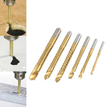 6pc woodworking serrated drill high-speed steel saw drill and slotted drill saw drill electric drill woodworking metal drill bit 3-8mm