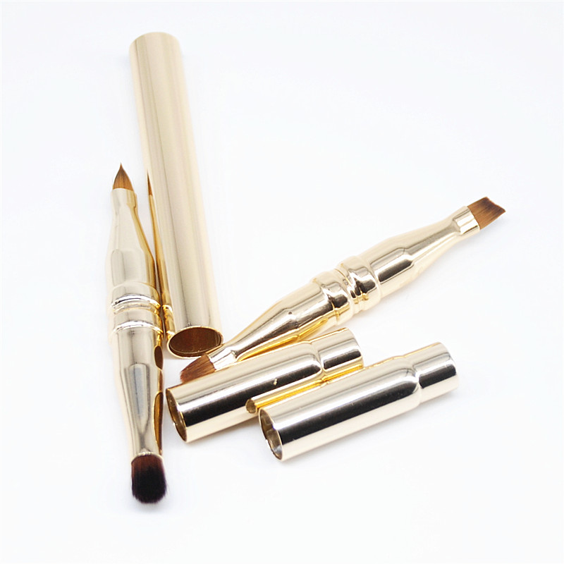 Đa chức năng bốn đầu che khuyết điểm cọ son môi cọ môi cọ mini lông mày bàn chải smudge cọ cầm tay trang điểm công cụ cọ - Các công cụ làm đẹp khác mi giả 3d